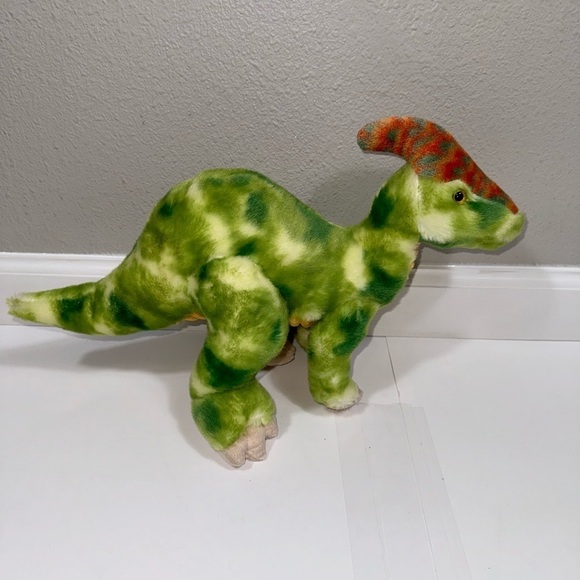 Aurora Red Spinosaurus Dinosaur & Green Parasaurolophus Dinosaur 2X - Picture 5 of 6